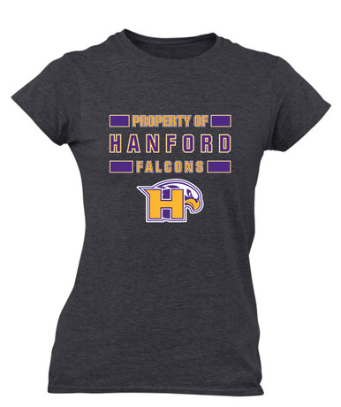 Hanford Falcons Property Of Women's Premium SS T-Shirt