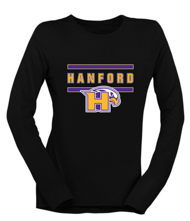 Hanford Falcons Mascot #4 Women's Premium LS T-Shirt