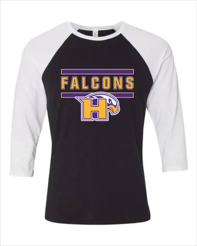Hanford Falcons Mascot #5 Men's Baseball T-Shirt