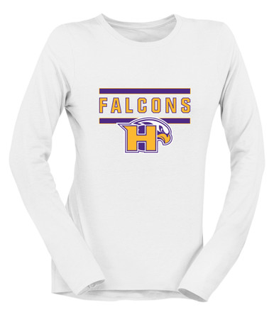 Hanford Falcons Mascot #5 Women's LS T-Shirt