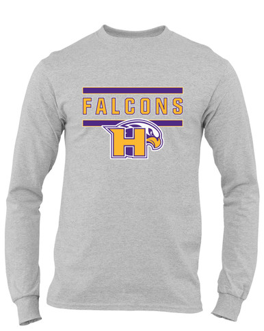 Hanford Falcons Mascot #5 Men's LS T-Shirt