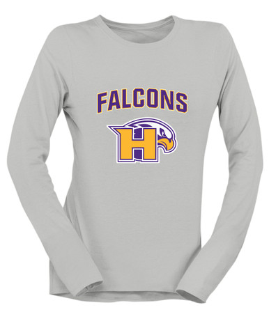 Hanford Falcons Mascot #6 Women's Premium LS T-Shirt