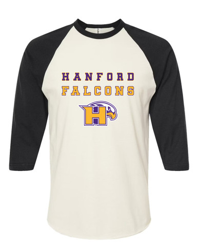 Hanford Falcons Spirit Women's Baseball T-Shirt