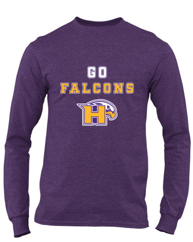 Hanford Falcons Go Team Men's LS T-Shirt