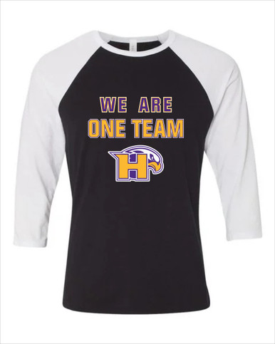 Hanford Falcons We Are One Team Men's Baseball T-Shirt