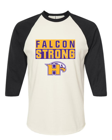 Hanford Falcons Strong #1 Women's Baseball T-Shirt