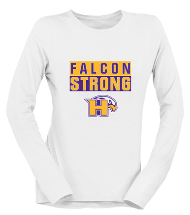 Hanford Falcons Strong #1 Women's LS T-Shirt