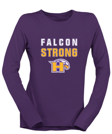 Hanford Falcons Strong #2 Women's LS T-Shirt