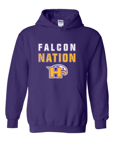 Hanford Falcons Nation #2 Men's Hoodie