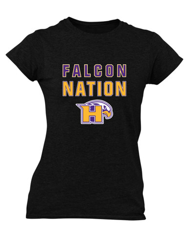 Hanford Falcons Nation #2 Women's SS T-Shirt