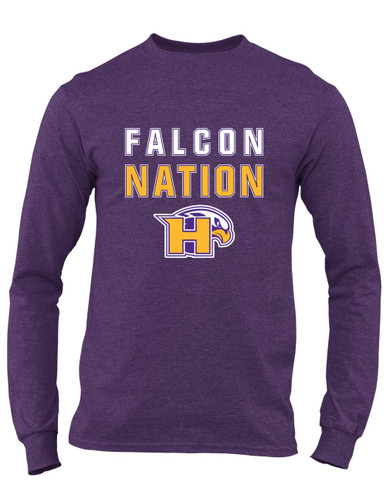 Hanford Falcons Nation #2 Men's LS T-Shirt