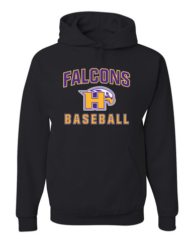 Hanford Falcons Baseball #1 Men's Premium Hoodie