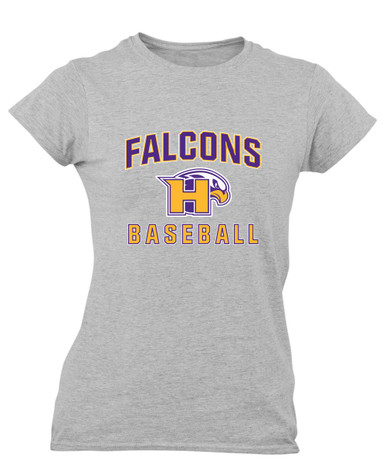 Hanford Falcons Baseball #1 Women's Premium SS T-Shirt