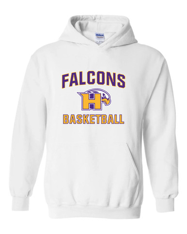Hanford Falcons Basketball #1 Men's Hoodie
