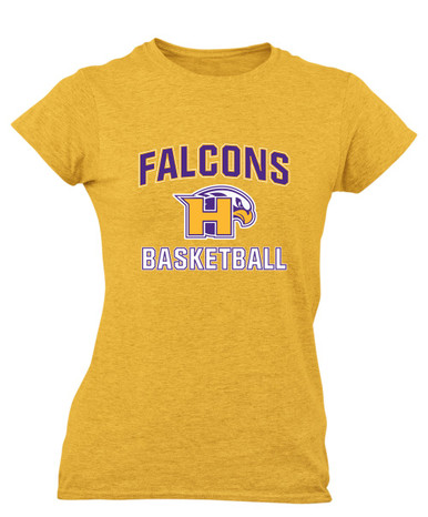Hanford Falcons Basketball #1 Women's SS T-Shirt