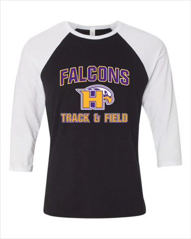 Hanford Falcons Track & Field Women's Baseball T-Shirt