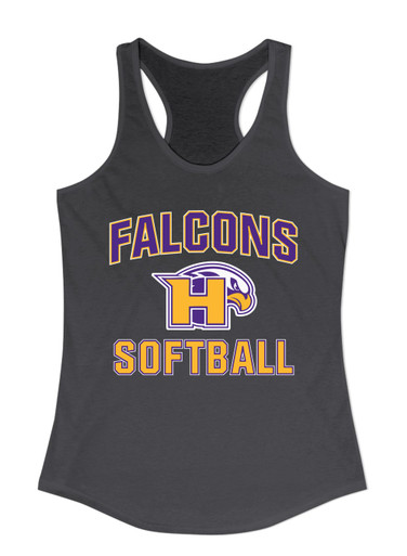 Hanford Falcons Softball #1 Women's Tank Top