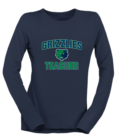 Creekview Grizzlies Teacher Women's Premium LS T-Shirt