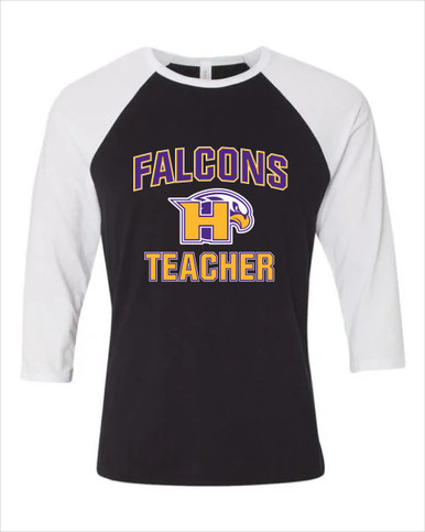 Hanford Falcons Teacher Women's Baseball T-Shirt