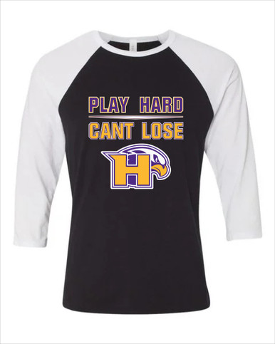 Hanford Falcons Play Hard, Can't Lose Women's Baseball T-Shirt