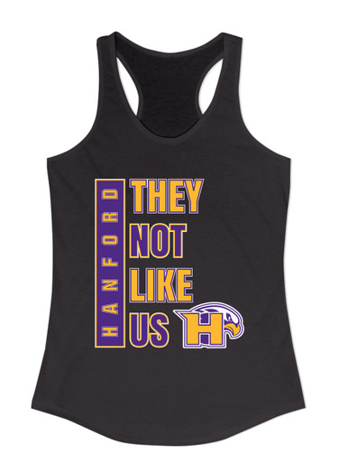 Hanford Falcons They Not Like Us #1 Women's Tank Top