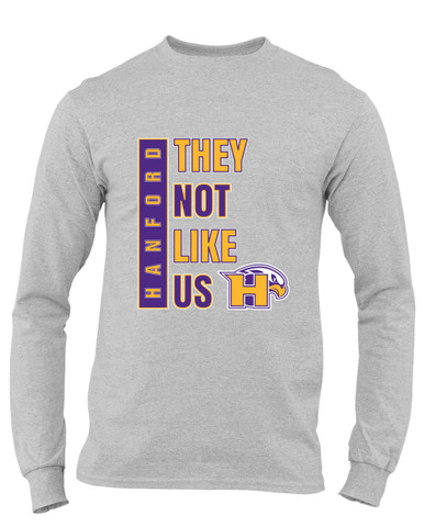 Hanford Falcons They Not Like Us #1 Men's Premium LS T-Shirt