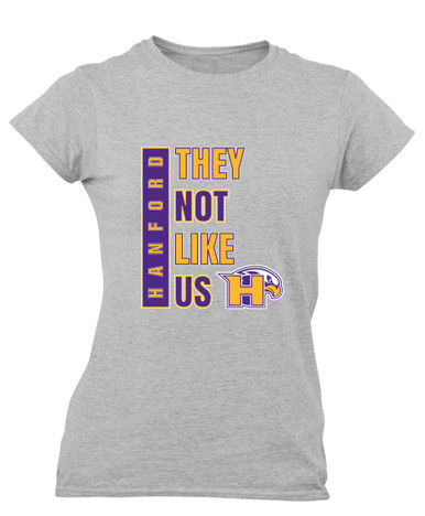 Hanford Falcons They Not Like Us #1 Women's SS T-Shirt