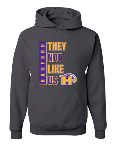 Hanford Falcons They Not Like Us #1 Men's Premium Hoodie