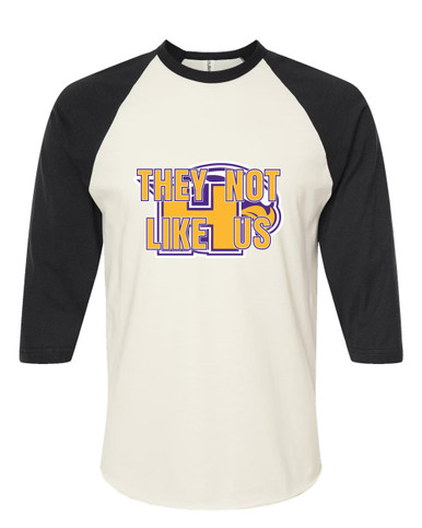 Hanford Falcons They Not Like Us #2 Women's Baseball T-Shirt