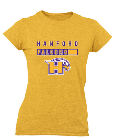 Hanford Falcons Mascot #7 Women's SS T-Shirt