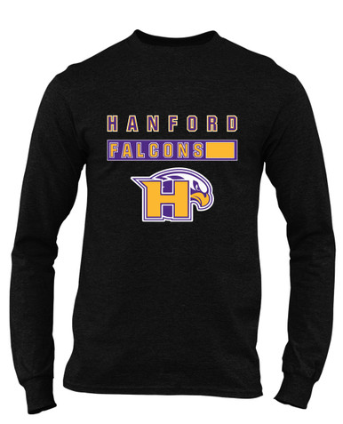 Hanford Falcons Mascot #7 Men's LS T-Shirt