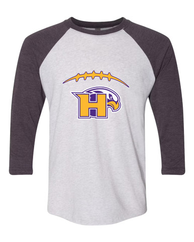 Hanford Falcons Football #2 Women's Baseball T-Shirt