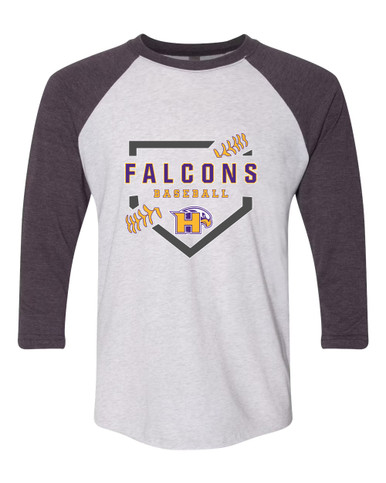 Hanford Falcons Baseball #2 Women's Baseball T-Shirt