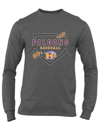Hanford Falcons Baseball #2 Men's Premium LS T-Shirt
