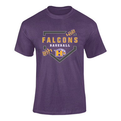 Hanford Falcons Baseball #2 Men's SS T-Shirt