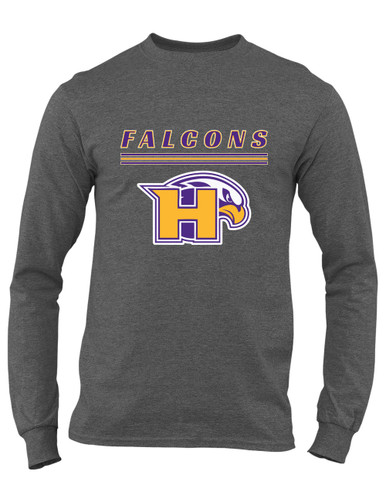 Hanford Falcons Mascot #8 Men's LS T-Shirt