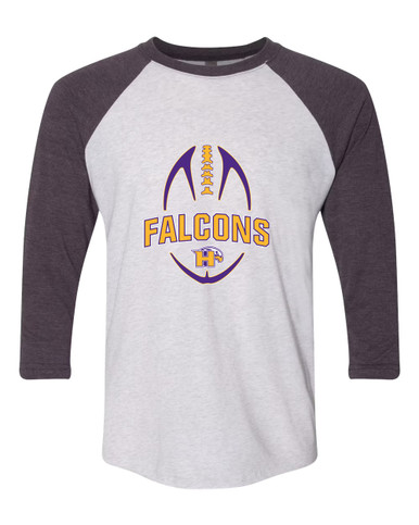 Hanford Falcons Football #5 Men's Baseball T-Shirt