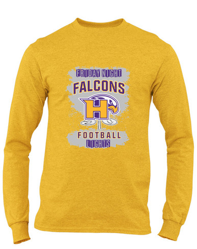 Hanford Falcons Football #6 Men's LS T-Shirt