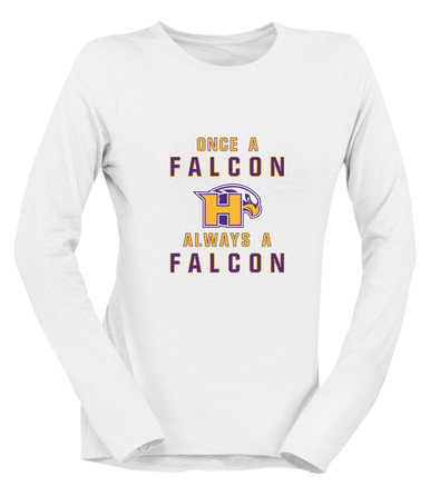Hanford Falcons Once A Women's LS T-Shirt