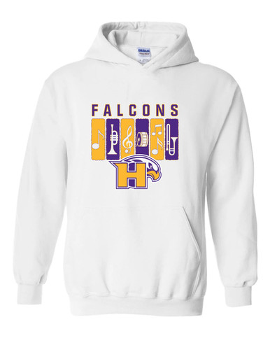 Hanford Falcons Band # 2 Men's Hoodie