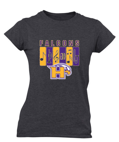 Hanford Falcons Band # 2 Women's SS T-Shirt