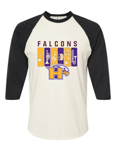 Hanford Falcons Band # 2 Men's Baseball T-Shirt