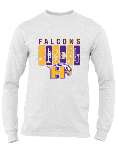 Hanford Falcons Band # 2 Men's LS T-Shirt