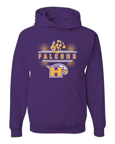 Hanford Falcons Band # 3 Men's Premium Hoodie