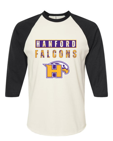 Hanford Falcons Mascot #9 Women's Baseball T-Shirt