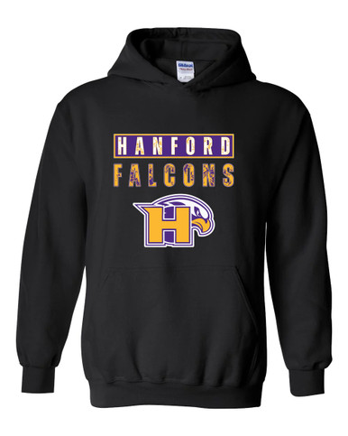Hanford Falcons Mascot #9 Men's Hoodie
