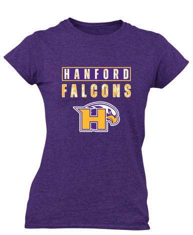 Hanford Falcons Mascot #9 Women's SS T-Shirt