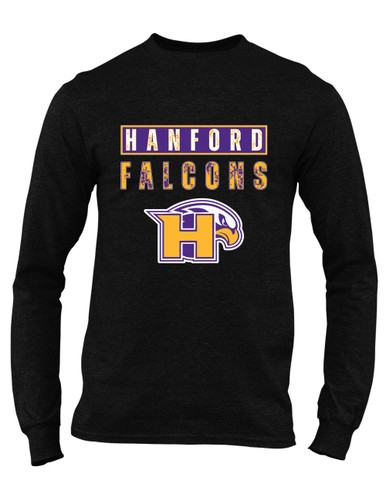 Hanford Falcons Mascot #9 Men's LS T-Shirt