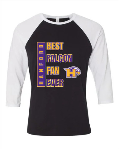 Hanford Falcons Best Falcon Fan Women's Baseball T-Shirt