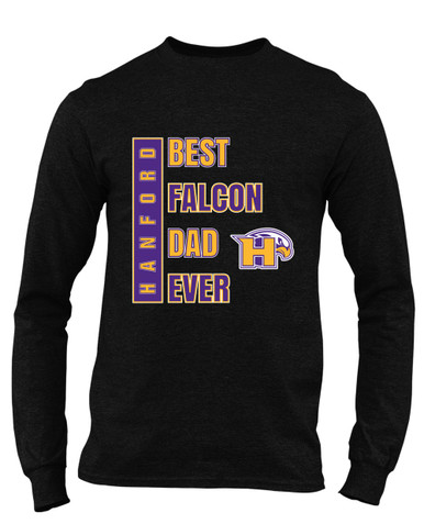 Hanford Falcons Best Falcon Dad Men's Premium LS T-Shirt